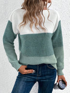 Elodie | Women's Oversized Jumper | Colour Block · Eltrendio