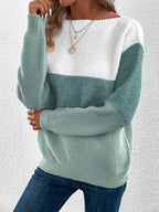 Elodie | Women's Oversized Jumper | Colour Block · Eltrendio