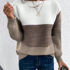 Elodie | Women's Oversized Jumper | Colour Block · Eltrendio