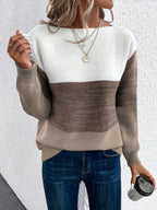 Elodie | Women's Oversized Jumper | Colour Block · Eltrendio