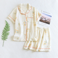 Elodie | Women's Short-Sleeve Pyjama Set | Chest Pocket · Eltrendio