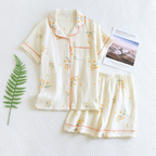 Elodie | Women's Short-Sleeve Pyjama Set | Chest Pocket · Eltrendio