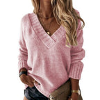 Elodie | Women's V-Neck Jumper | Knitted · Eltrendio