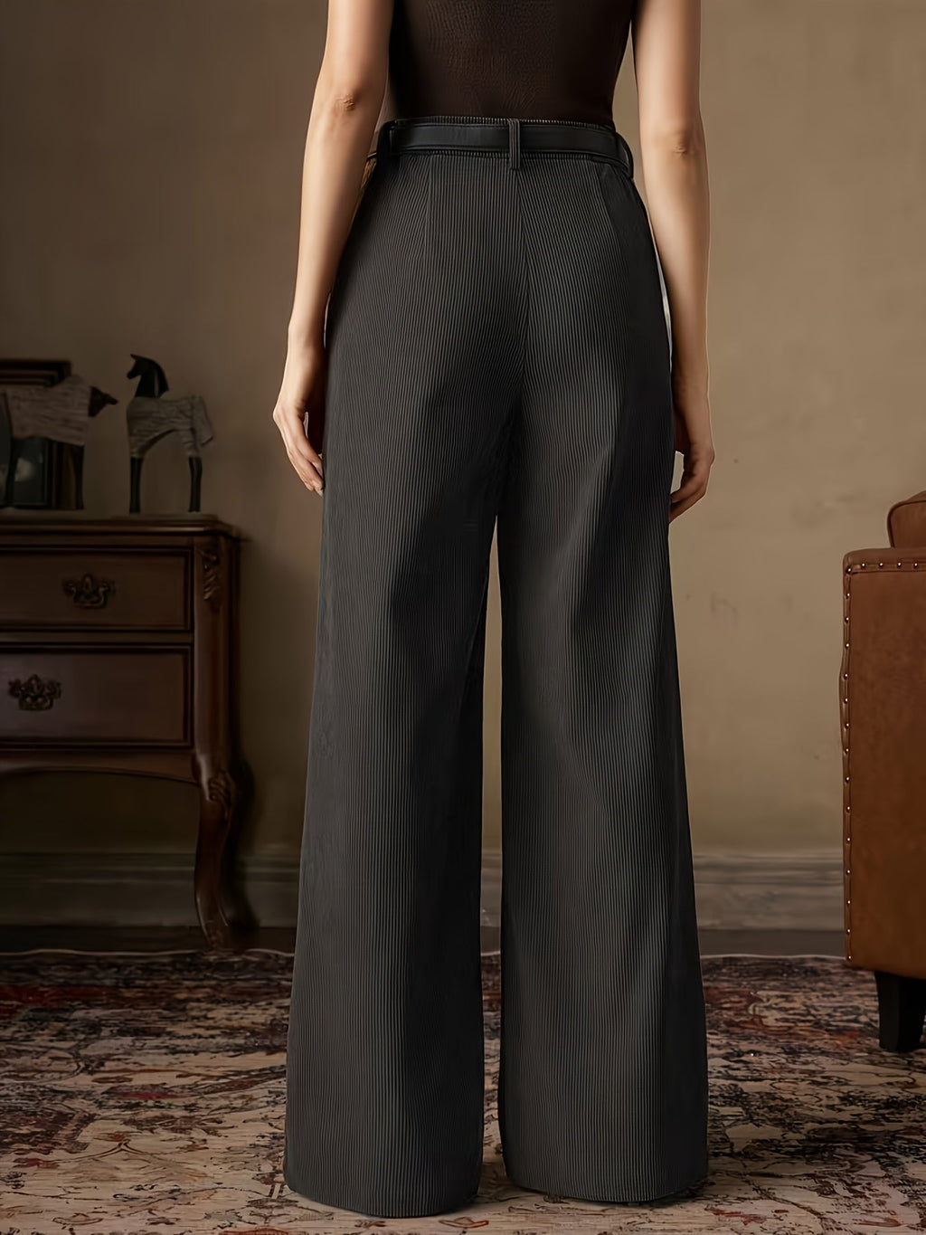 Elodie | Women's Wide-Leg Trousers | High-Waisted · Eltrendio