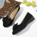Elsie | Women's Slip-On Ballet Flats | Bow Detail · Eltrendio