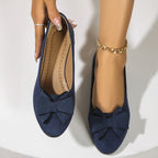 Elsie | Women's Slip-On Ballet Flats | Bow Detail · Eltrendio
