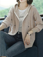 Elspeth | Women's Zip-Up Hoodie | Drawstring Hood · Eltrendio