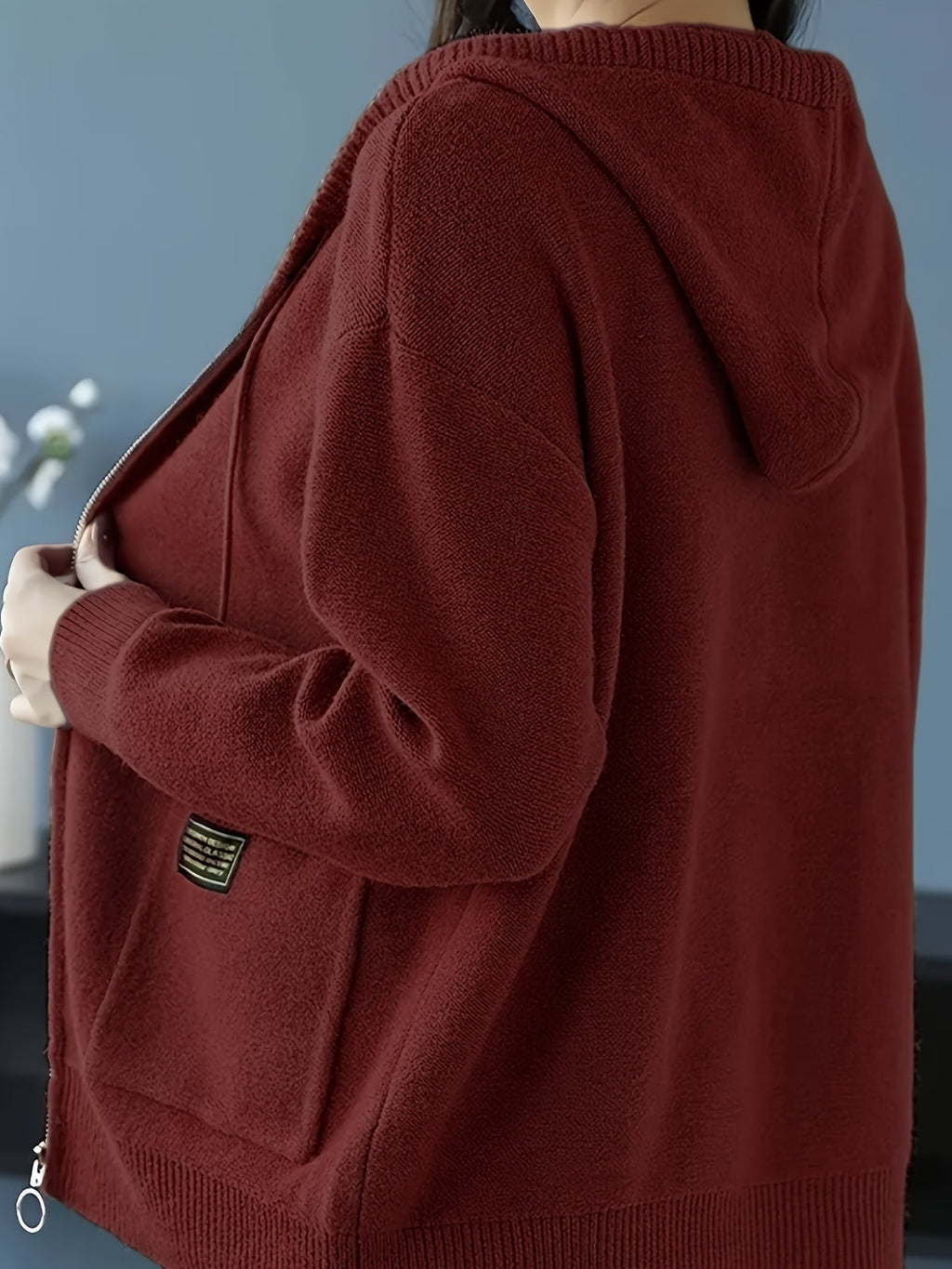 Elspeth | Women's Zip-Up Hoodie | Drawstring Hood · Eltrendio