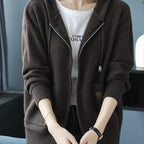 Elspeth | Women's Zip-Up Hoodie | Drawstring Hood · Eltrendio