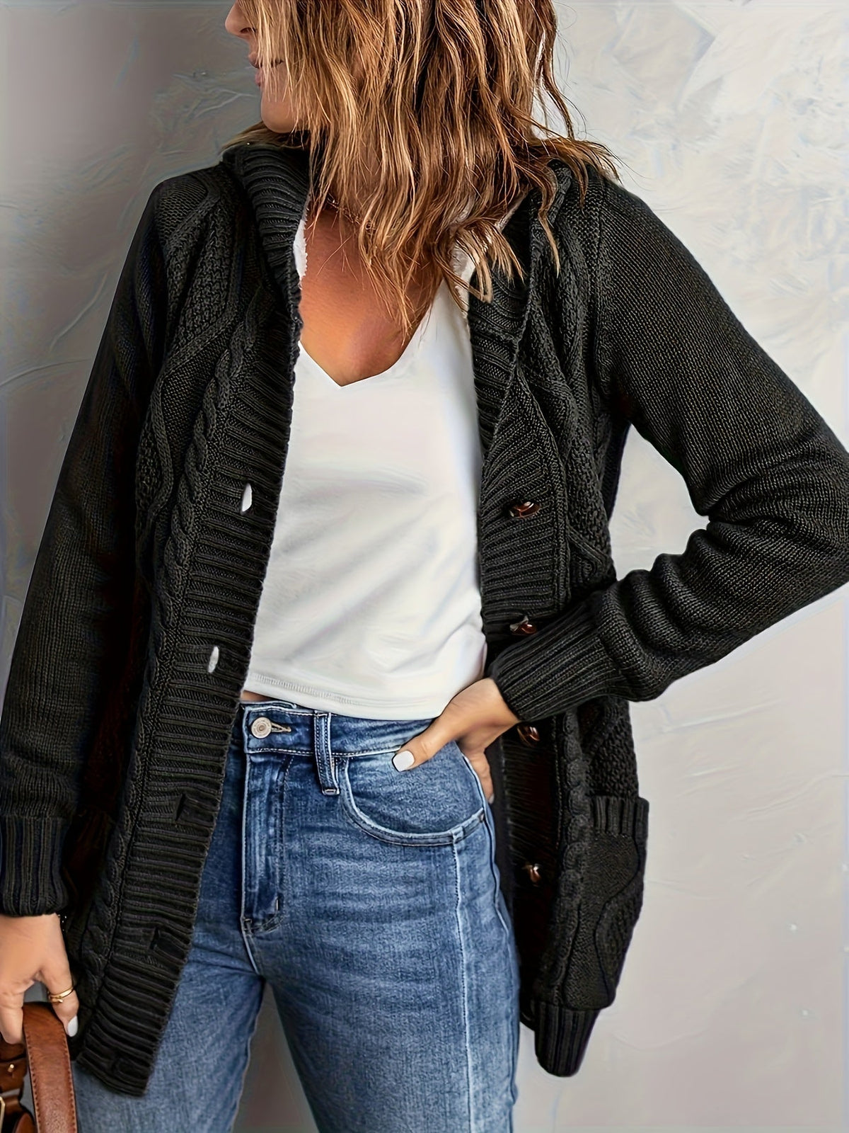 Emma | Women's Hooded Cardigan | Fleece-Lined · Eltrendio