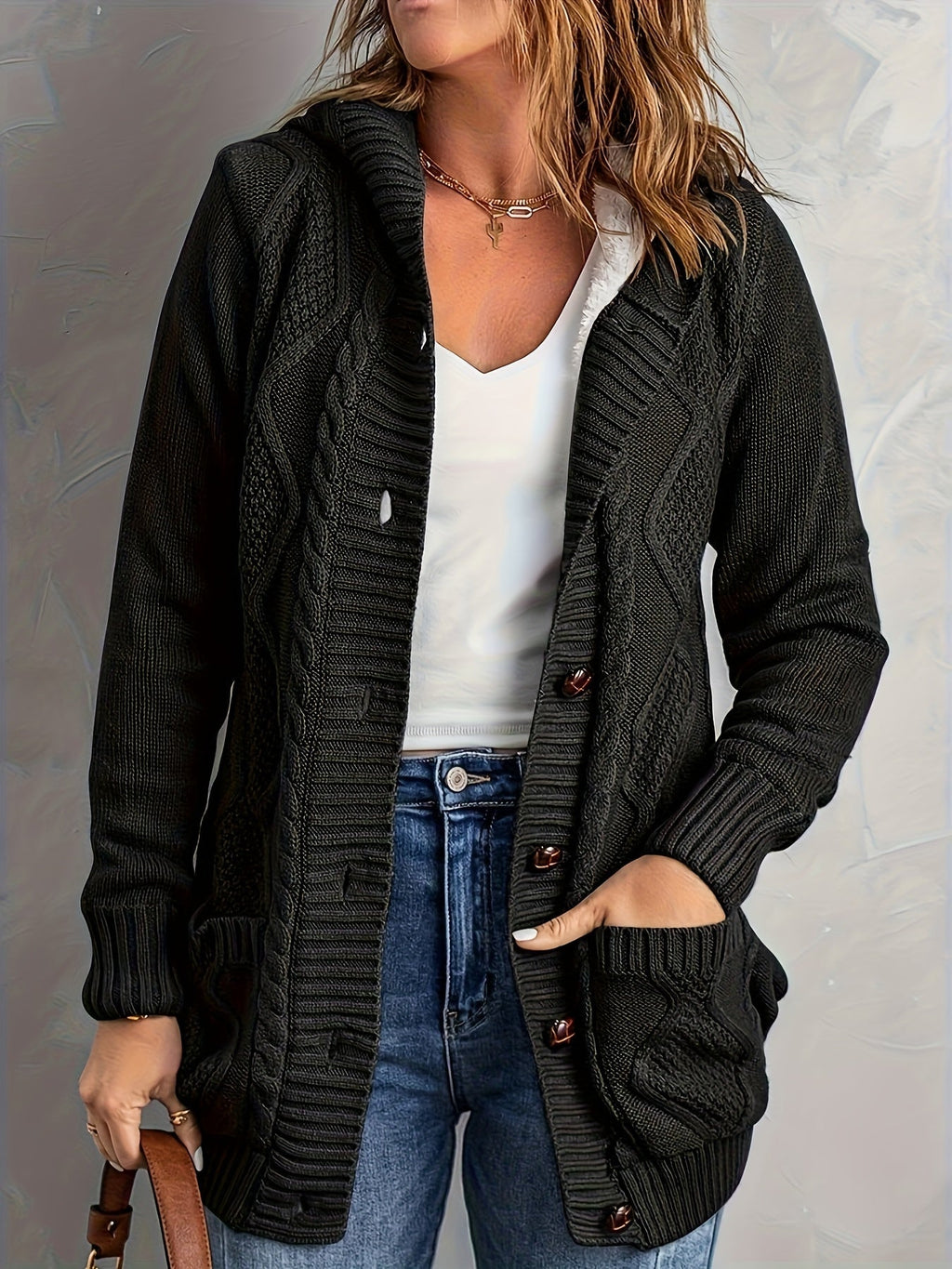Emma | Women's Hooded Cardigan | Fleece-Lined · Eltrendio