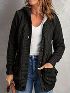 Emma | Women's Hooded Cardigan | Fleece-Lined · Eltrendio