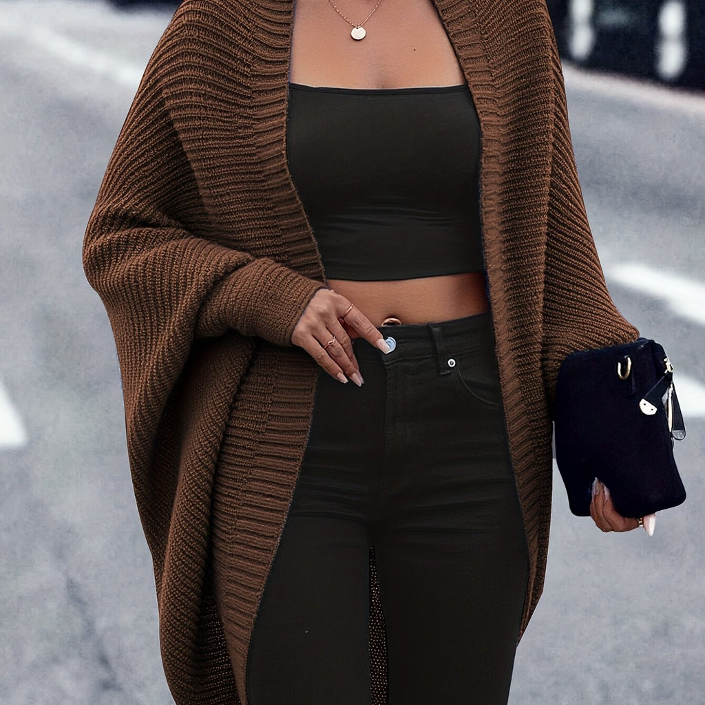 Erin | Women's Oversized Cardigan | Open Front · Eltrendio