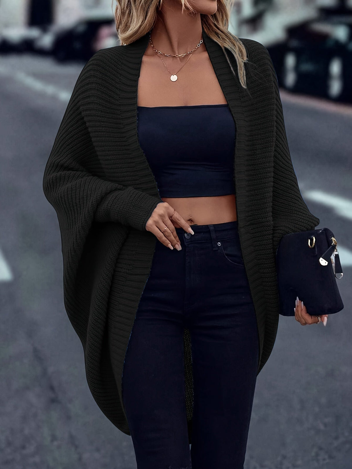 Erin | Women's Oversized Cardigan | Open Front · Eltrendio