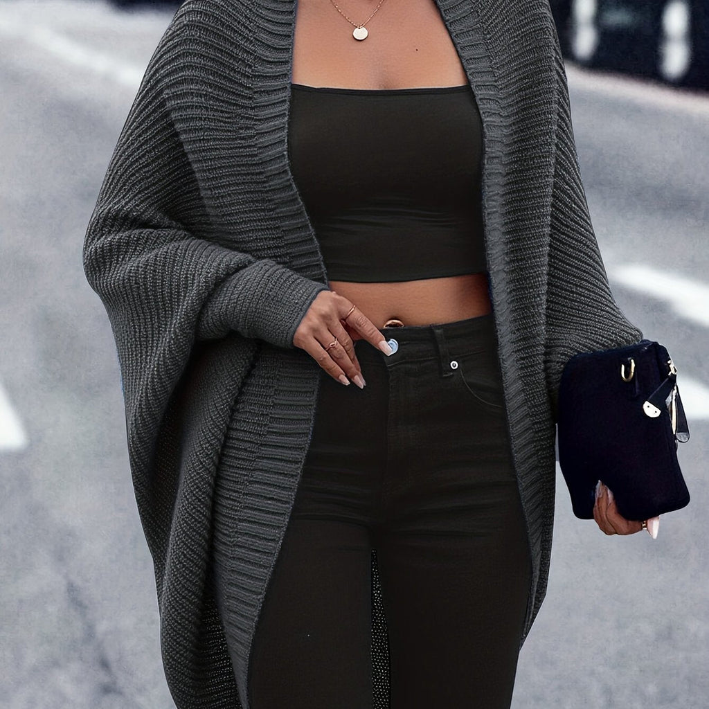 Erin | Women's Oversized Cardigan | Open Front · Eltrendio