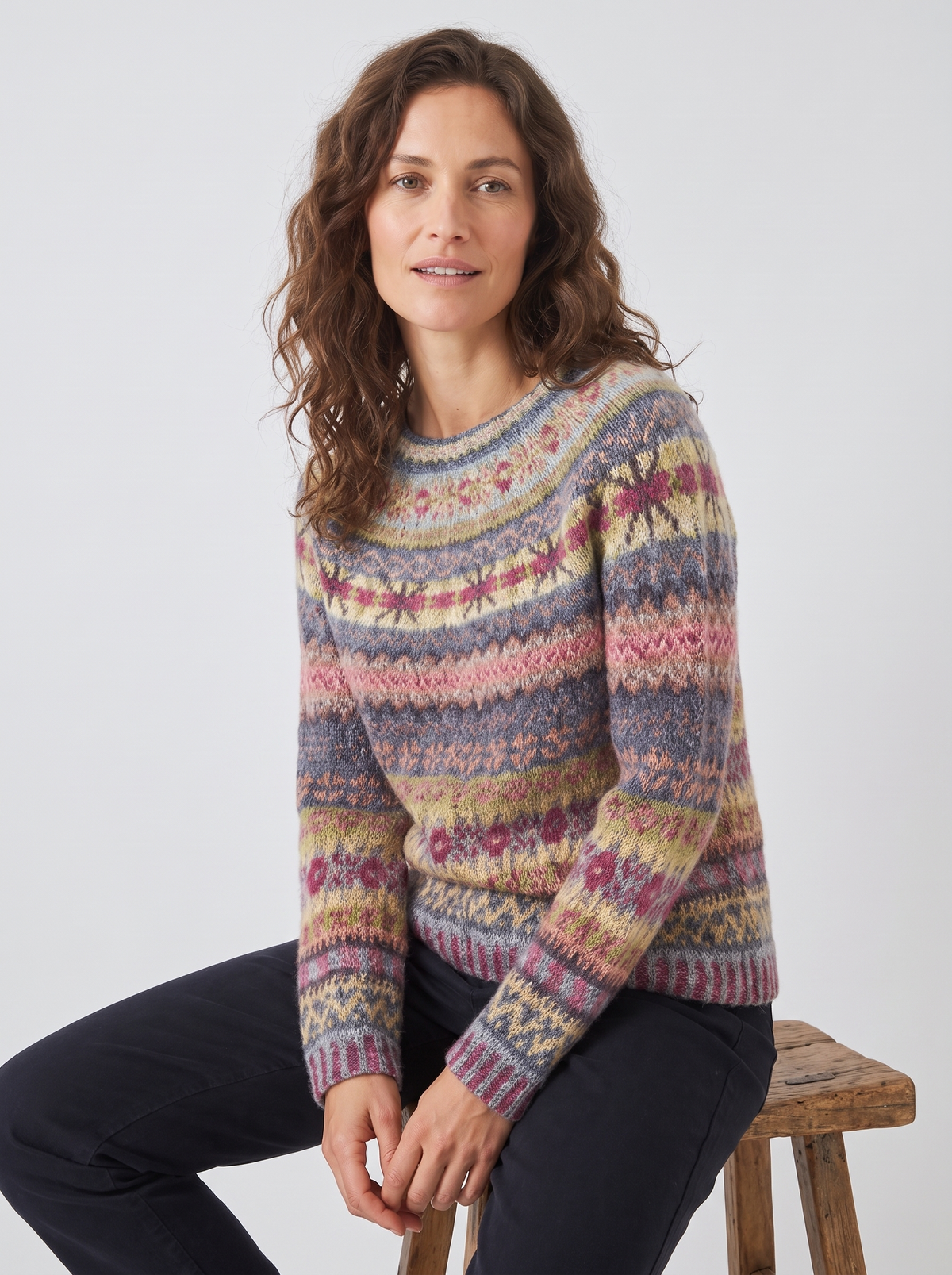 Esme | Women's Crew Neck Jumper | Fair Isle · Eltrendio