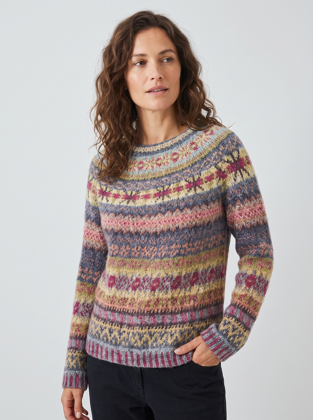 Esme | Women's Crew Neck Jumper | Fair Isle