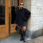 Esme | Women's Oversized Coat | Stand-Up Collar · Eltrendio