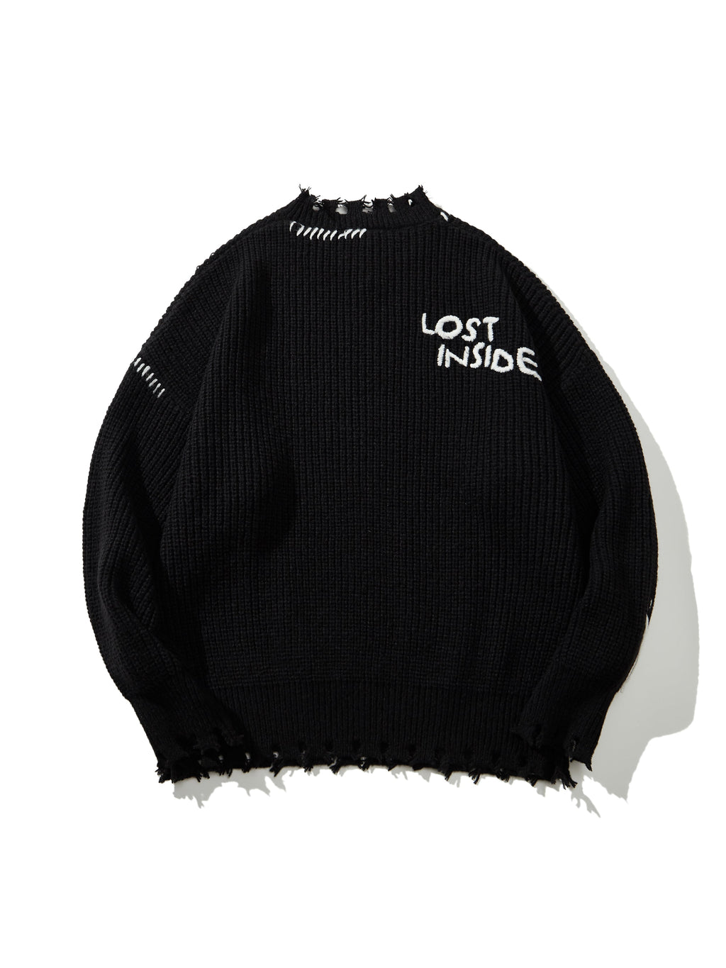 Ethan | Unisex Distressed Jumper | Ribbed Knit · Eltrendio