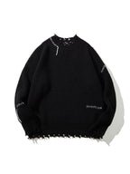 Ethan | Unisex Distressed Jumper | Ribbed Knit · Eltrendio
