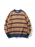 Felix | Unisex Oversized Knit Sweater | Striped Y2K Grunge Style-Eltrendio