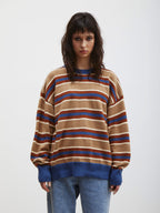 Felix | Unisex Oversized Knit Sweater | Striped Y2K Grunge Style-Eltrendio
