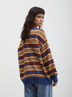 Felix | Unisex Oversized Knit Sweater | Striped Y2K Grunge Style-Eltrendio