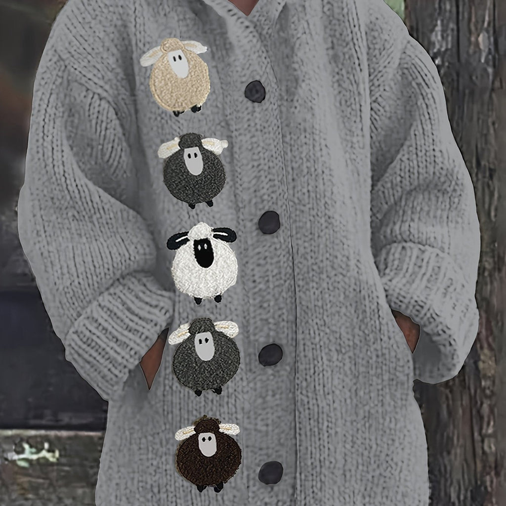 Florence | Women's Hooded Cardigan | Chunky Knit · Eltrendio