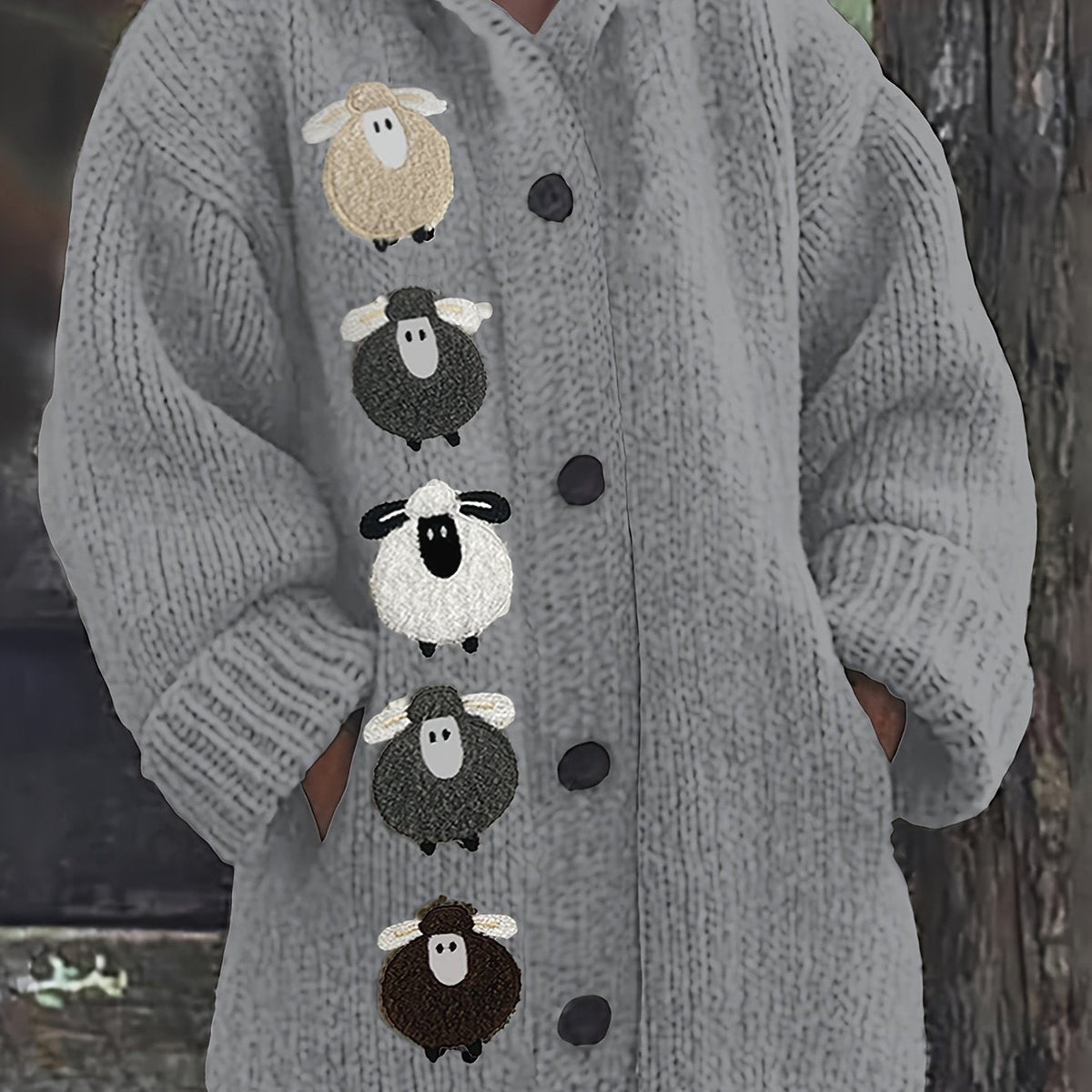 Florence | Women's Hooded Cardigan | Chunky Knit · Eltrendio