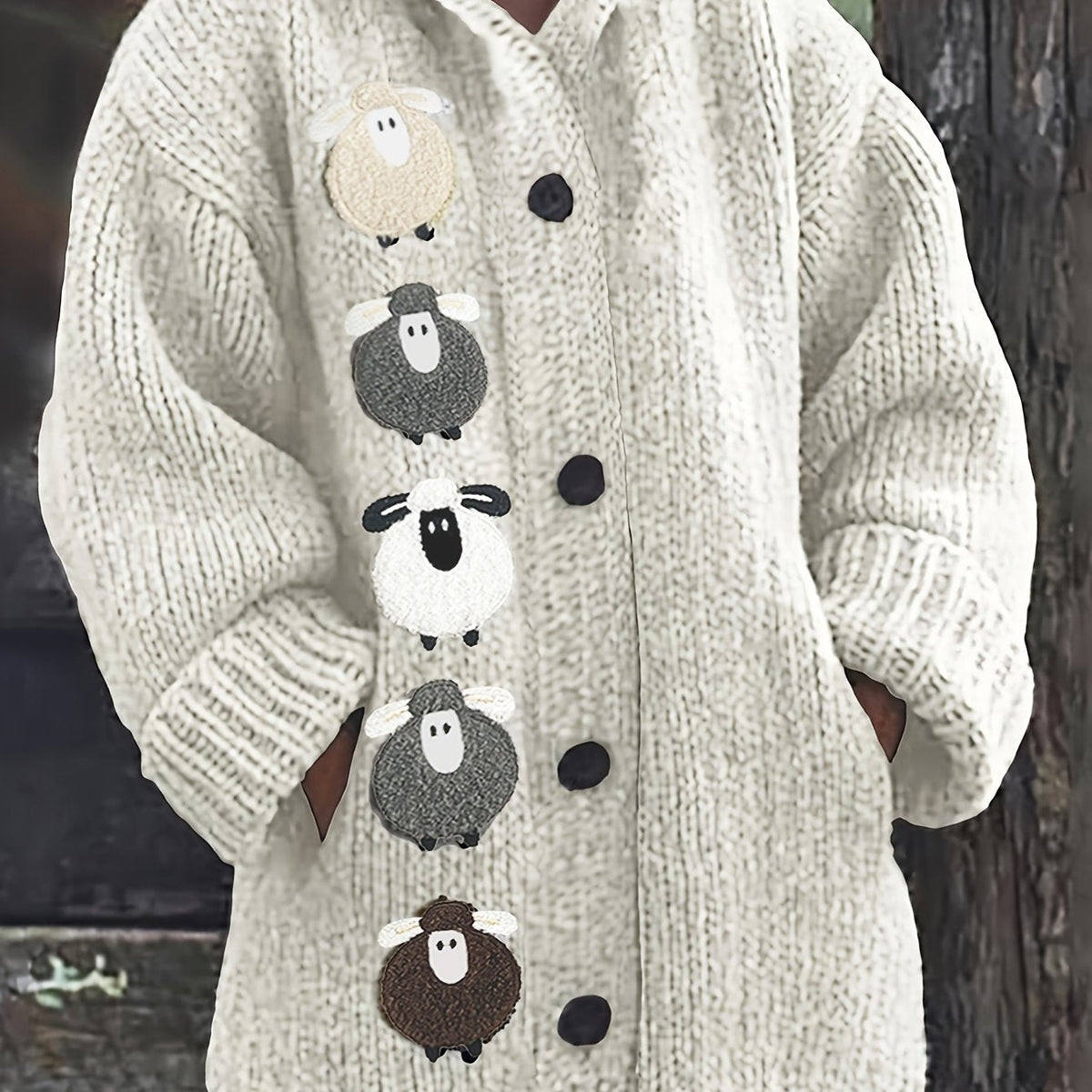 Florence | Women's Hooded Cardigan | Chunky Knit · Eltrendio