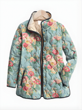 Florence | Women's Quilted Jacket | Floral Print · Eltrendio