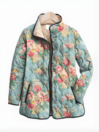 Florence | Women's Quilted Jacket | Floral Print · Eltrendio