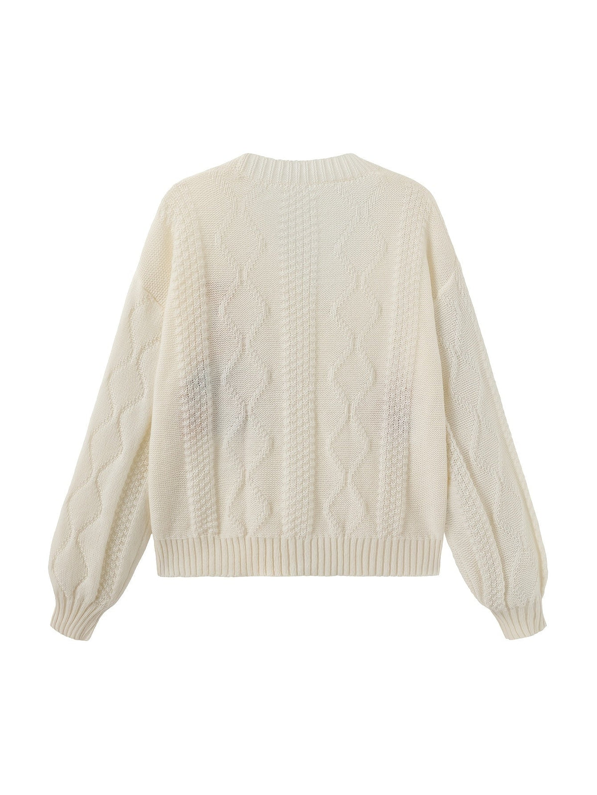 Florence | Women's V-Neck Cardigan | Floral Embroidery · Eltrendio