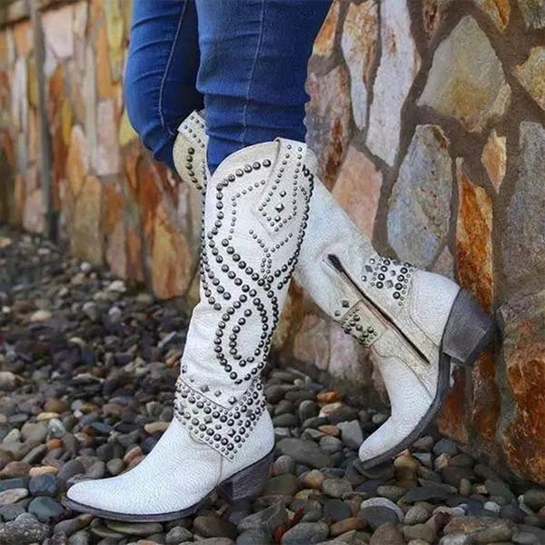 Freya | Women's Cowboy Boots | Studded · Eltrendio