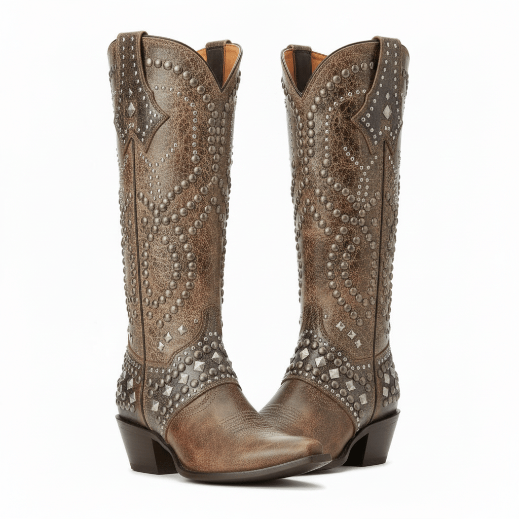 Freya | Women's Cowboy Boots | Studded · Eltrendio