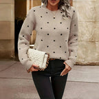 Freya | Women's Crewneck Jumper | Polka Dot · Eltrendio