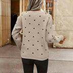 Freya | Women's Crewneck Jumper | Polka Dot · Eltrendio