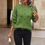 Freya | Women's Crewneck Jumper | Polka Dot · Eltrendio
