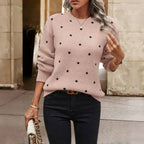 Freya | Women's Crewneck Jumper | Polka Dot · Eltrendio