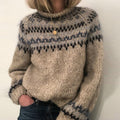 Freya | Women's Fair Isle Jumper | Chunky Knit · Eltrendio