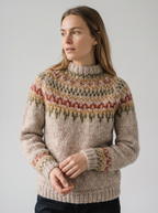 Freya | Women's Fair Isle Jumper | Chunky Knit · Eltrendio
