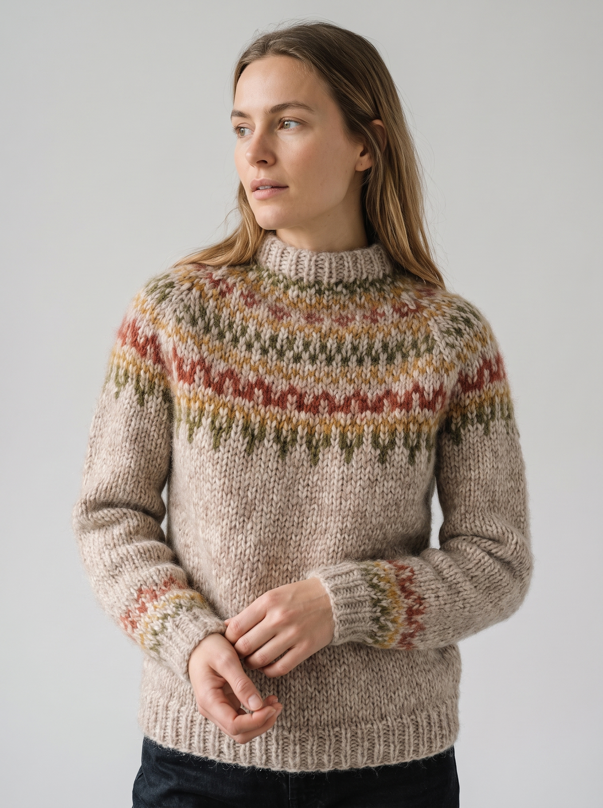 Freya | Women's Fair Isle Jumper | Chunky Knit · Eltrendio