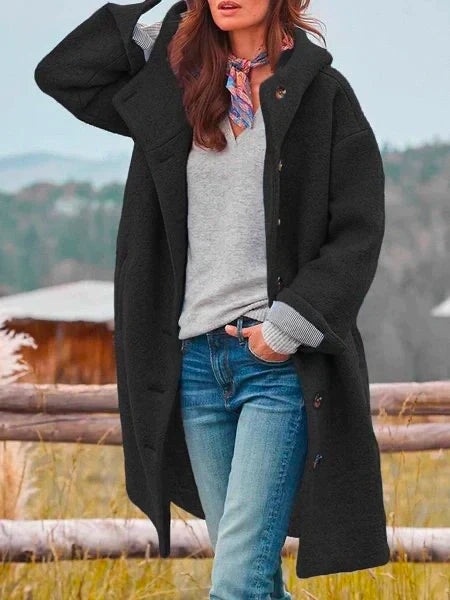 Freya | Women's Hooded Coat | Longline · Eltrendio