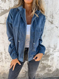 Freya | Women's Hooded Corduroy Jacket | Zip-Up · Eltrendio