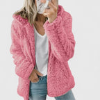 Freya | Women's Hooded Jacket | Teddy Fleece · Eltrendio