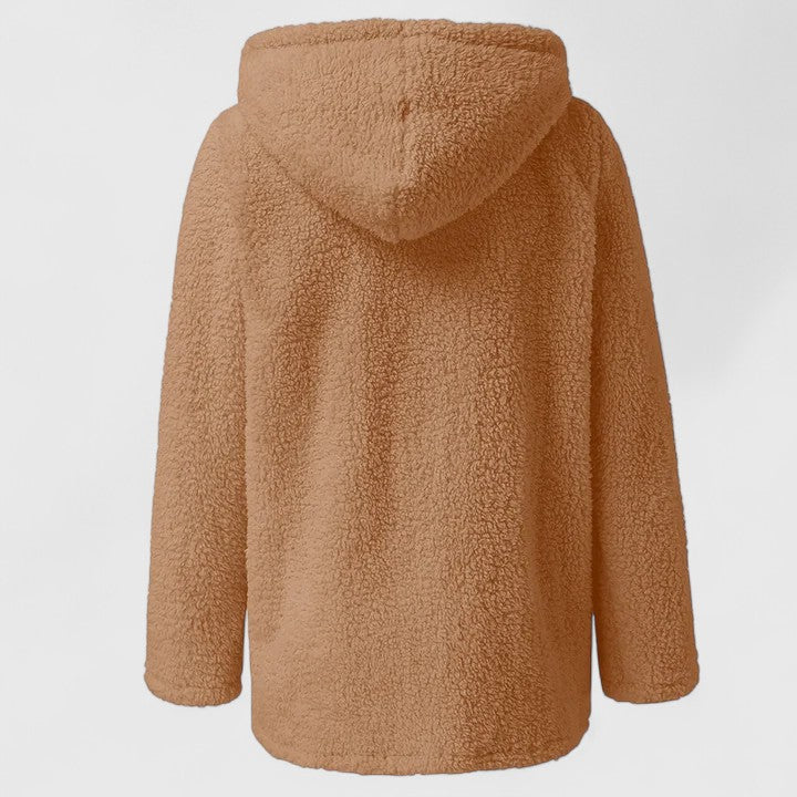 Freya | Women's Hooded Jacket | Teddy Fleece · Eltrendio