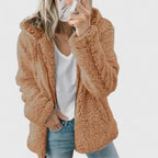 Freya | Women's Hooded Jacket | Teddy Fleece · Eltrendio