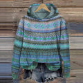 Freya | Women's Hooded Jumper | Fair Isle Knit · Eltrendio