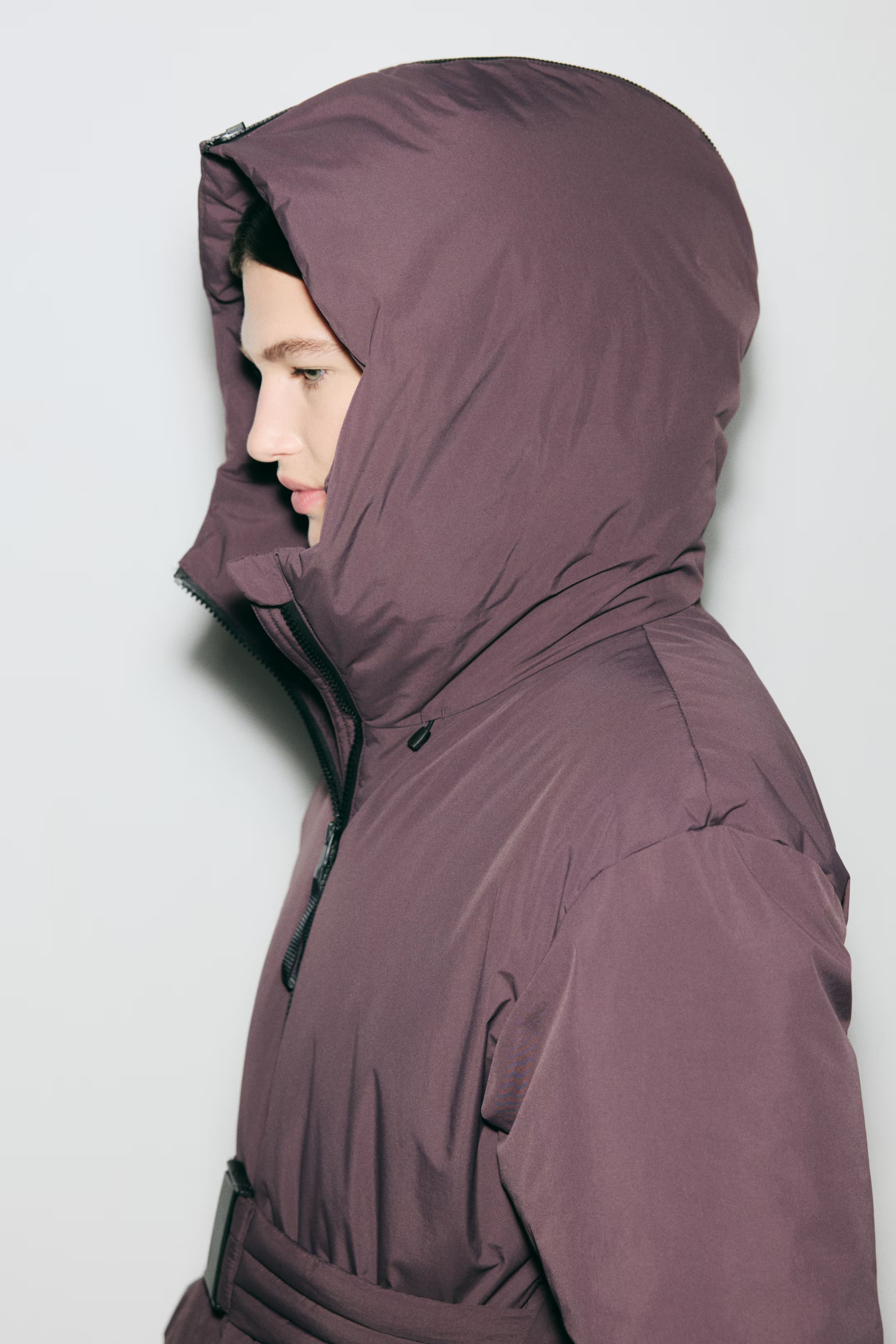 Freya | Women's Hooded Puffer Jacket | Belted Waist · Eltrendio