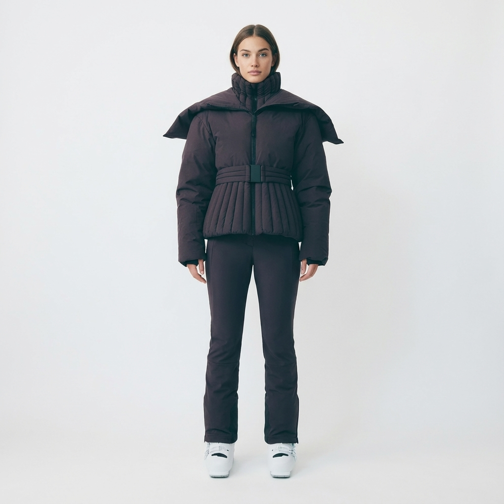 Freya | Women's Hooded Puffer Jacket | Belted Waist · Eltrendio